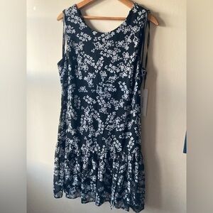 Calvin Klein Monochrome Floral Mini Dress